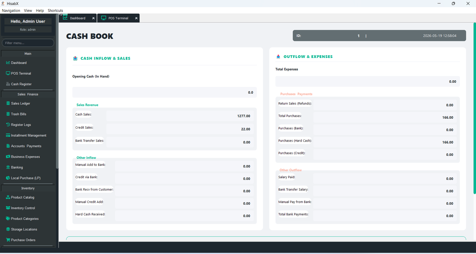 HisabX Cash Book